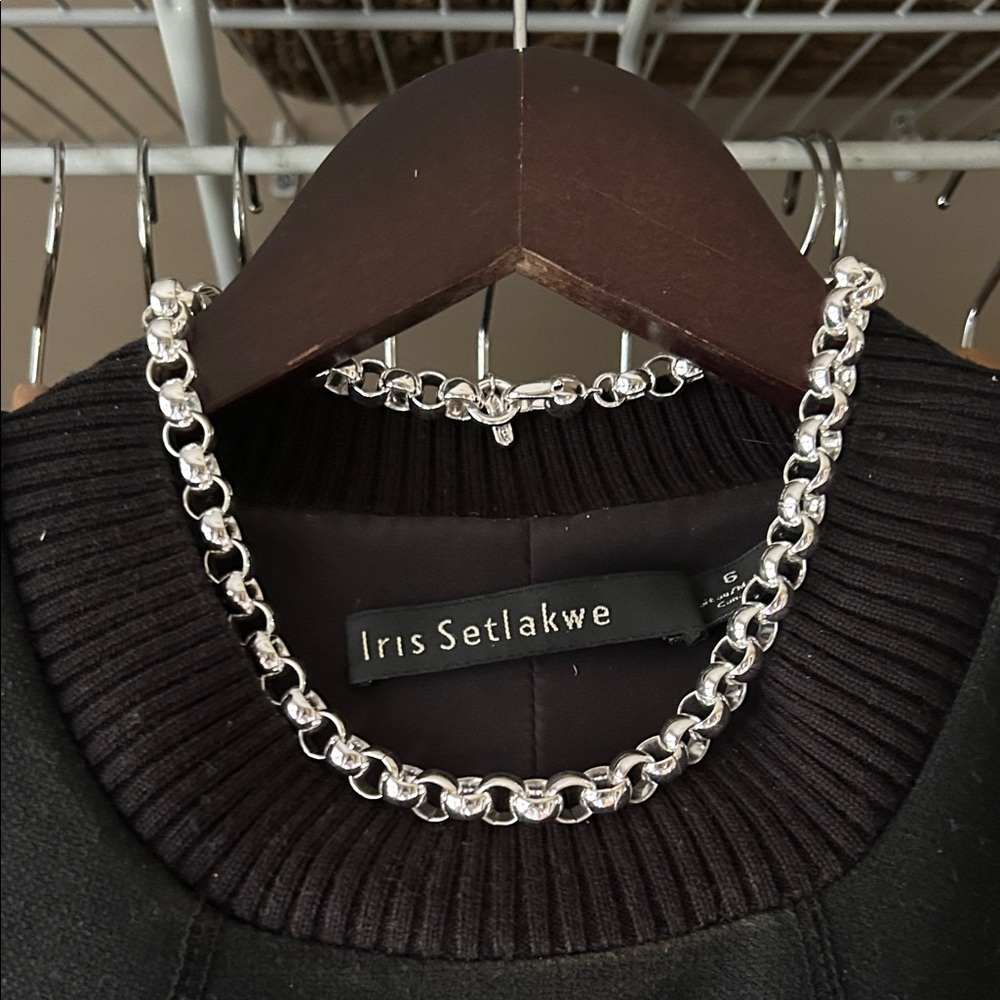 Jenny Bird RODIN silver plated chain. NWT